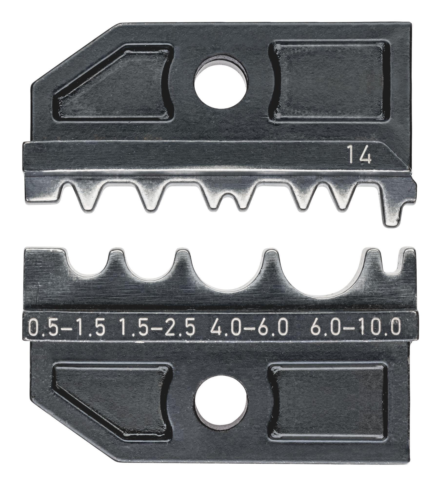 Knipex, 97 Crimp Die, Cable Lug, Wire size 0,5 → 10mm²
