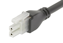 Molex 2 Way Female Mini-Fit Jr. to 2 Way Female Mini-Fit Jr. Wire to Board Cable, 2m