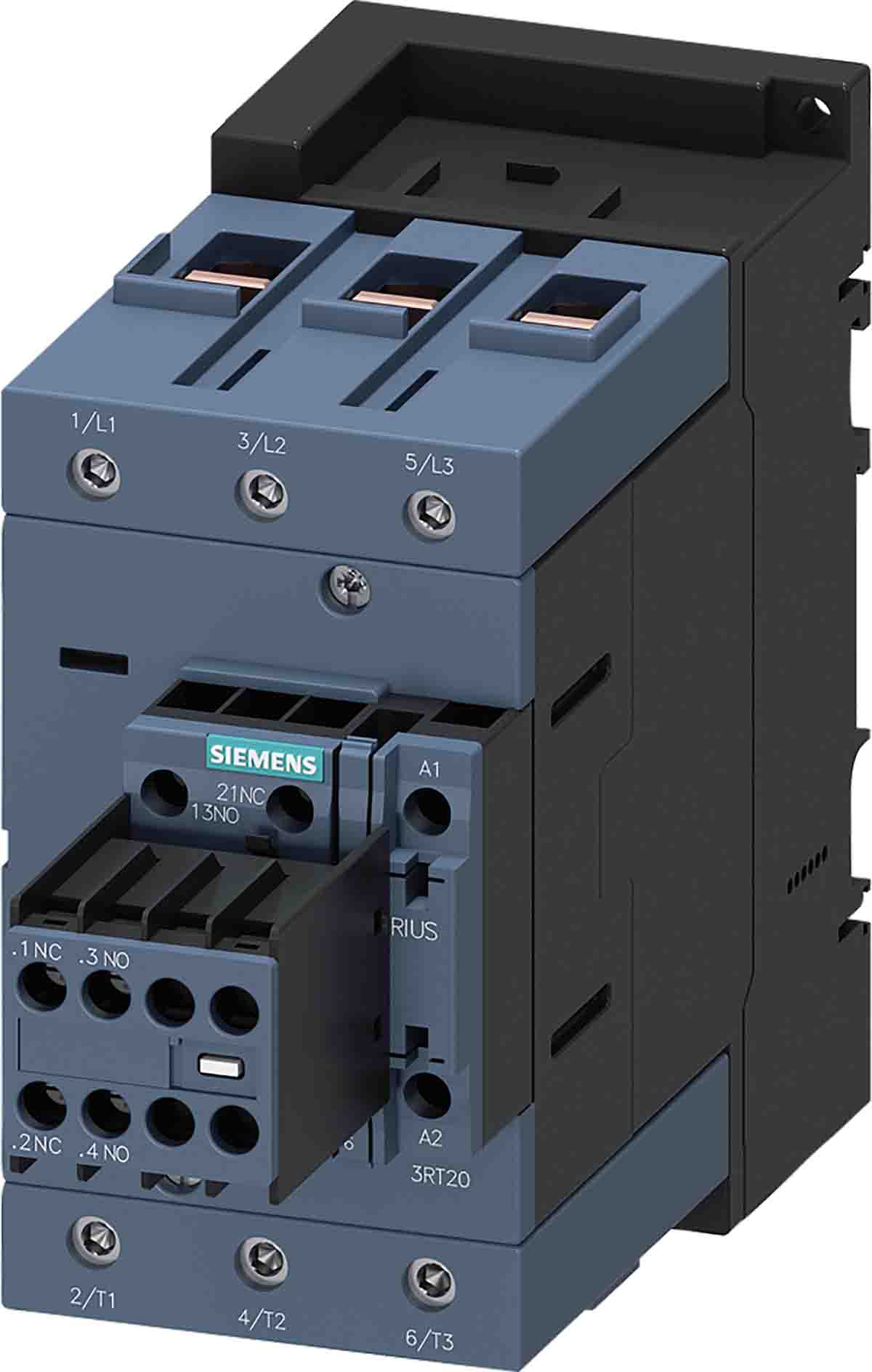 Siemens SIRIUS 3RT Size S3, 3RT2 Contactor, 230 V ac Coil, 3-Pole, 95 A, 45 kW, 2NO + 2NC