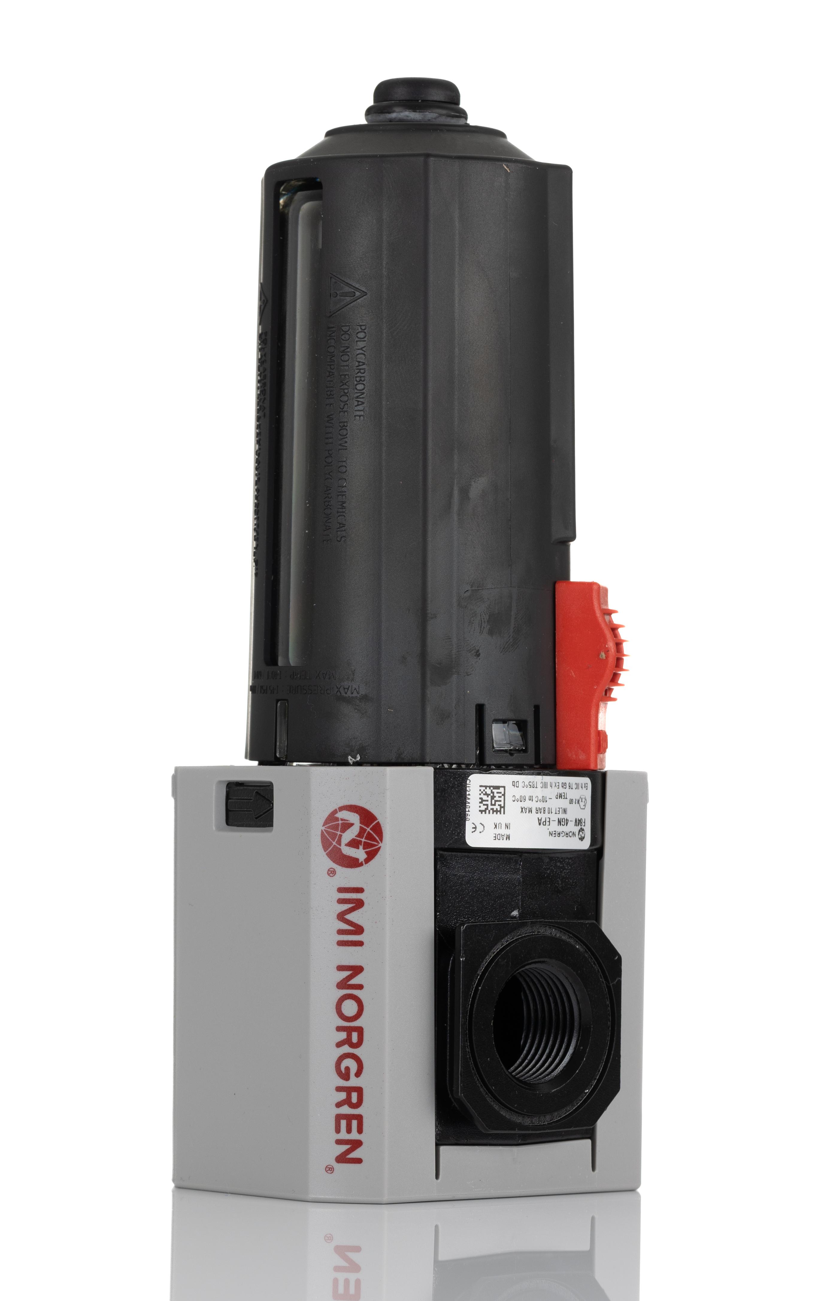 Norgren 1500 L/min G 1/2 Pneumatic Separator, 0.3bar to 1 MPa