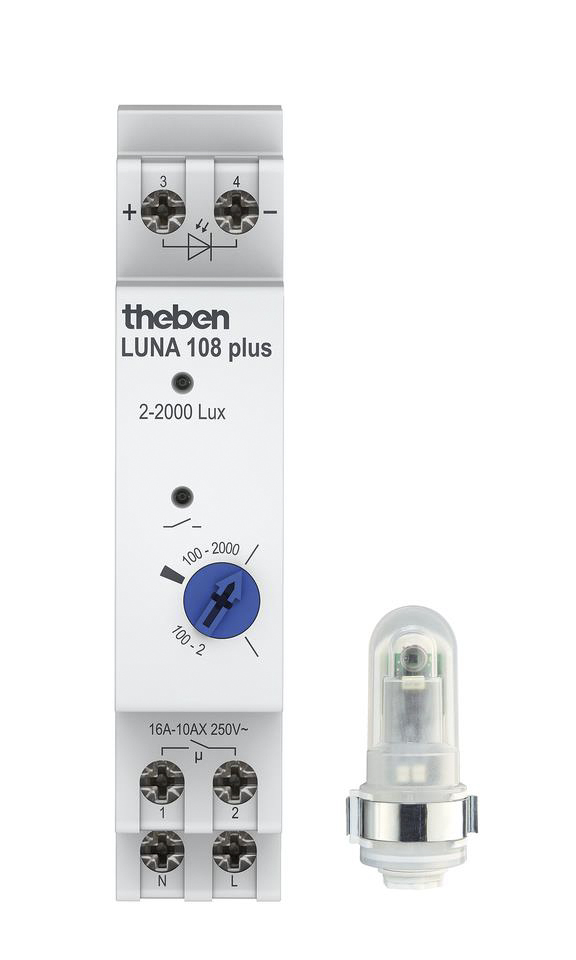 Theben Analogue DIN Rail Twilight Switch 110 - 230 V ac, 1-Channel