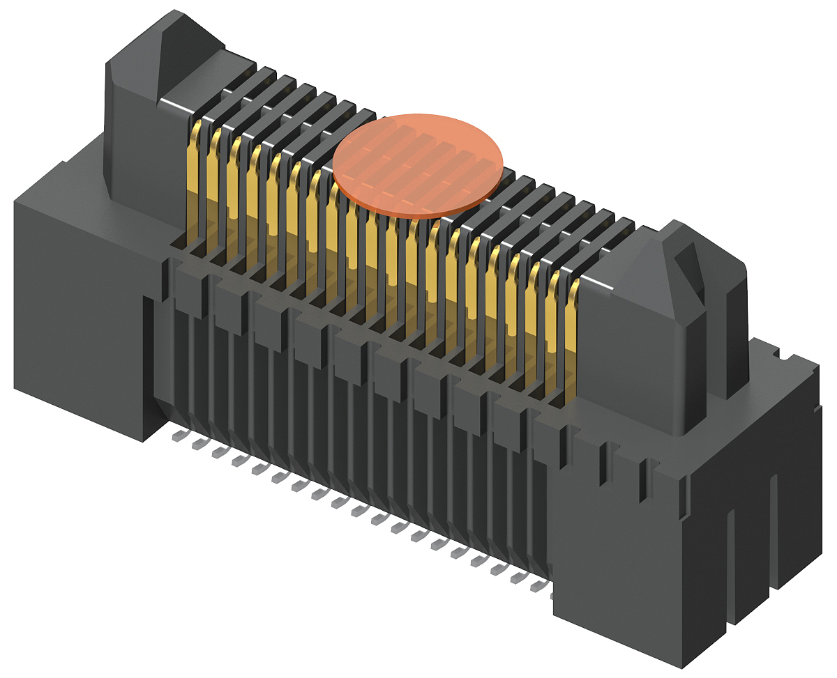 Samtec ERM5 Series Straight Surface PCB Header, 20 Contact(s), 0.5 mm Pitch, 2 Row, Shrouded