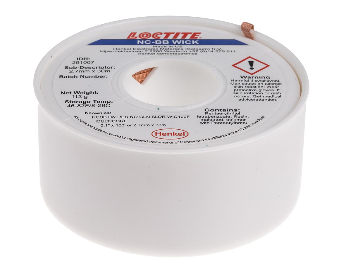 Multicore 30m No Clean Desoldering Braid, Width 2.7mm