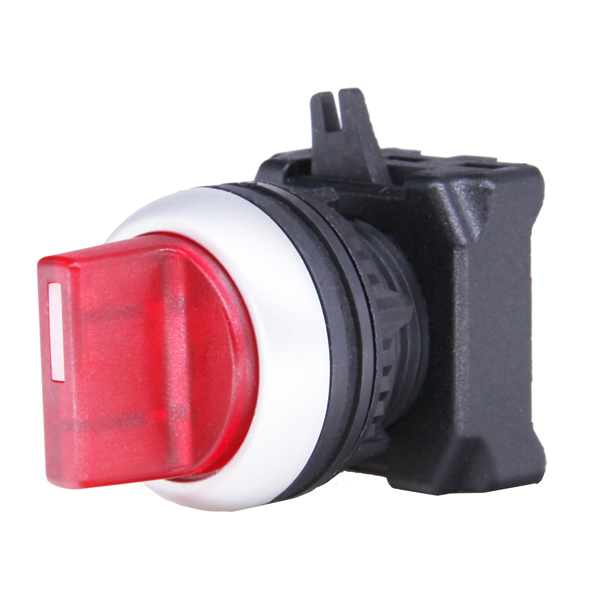 RS PRO 3 Position Selector Switch Head, 22mm Cutout, Red Handle
