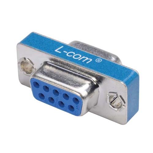L-Com D Sub Adapter Female 9 Way D-Sub to Female 9 Way D-Sub