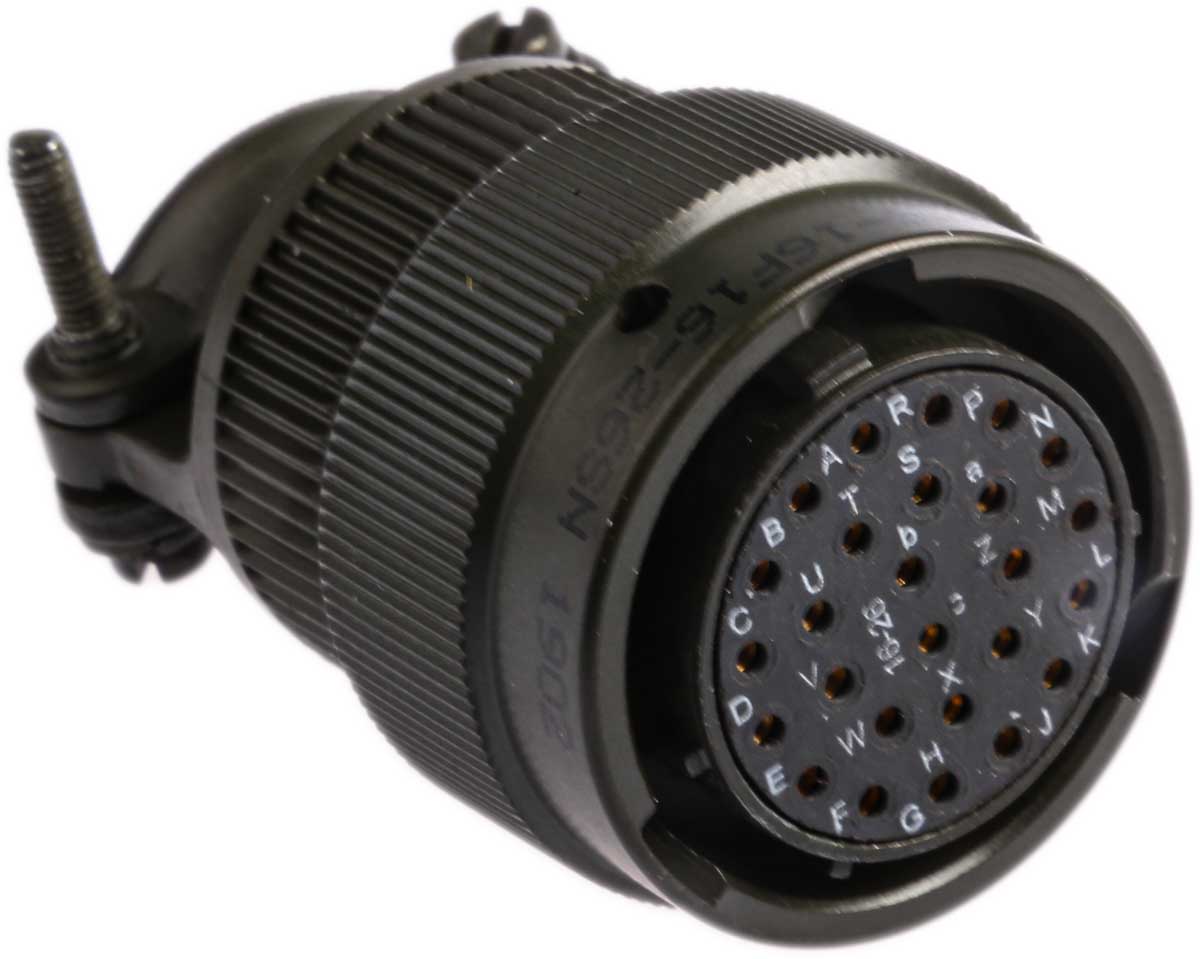 Amphenol Limited, 62GB 26 Way Cable Mount MIL Spec Circular Connector PlugOlive, Socket Contacts,Shell Size 16, Bayonet
