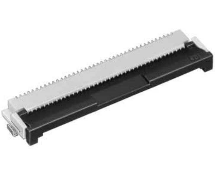 Hirose, FH12, 12 0.5mm Pitch 45 Way Horizontal Female FPC Connector, ZIF Top Contact