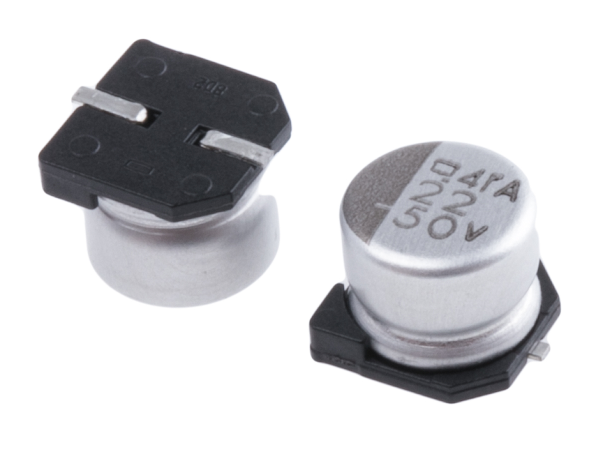 CHEMI-CON 22μF Aluminium Electrolytic Capacitor 50V dc, Surface Mount - EMVA500ARA220MF55G