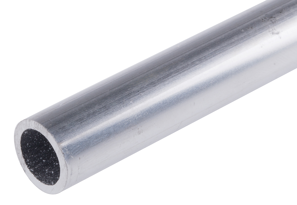 Round Aluminium Metal Tube, 1/2in OD, 3/8in ID, 1m L, 16SWG Thickness