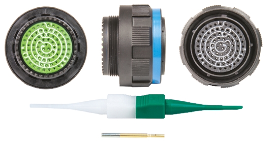 Souriau Sunbank by Eaton, 8D, Copper Alloy 79 Way Cable Mount MIL Spec Circular Connector Plug, Socket Contacts,Shell