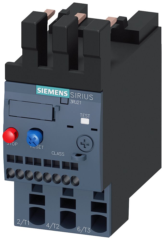Siemens SIRIUS 3RU2 Thermal Overload Relay, 20 A F.L.C, 20 A Contact Rating, 7.5 kW, 11 kW, 15 kW, 690 V, SIRIUS