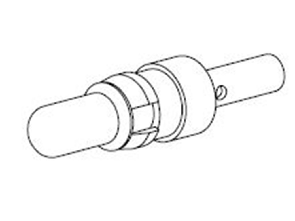 FCT from Molex, 172704 Series, Male Crimp D-sub Connector Contact, Gold over Nickel, 16 → 200 AWG