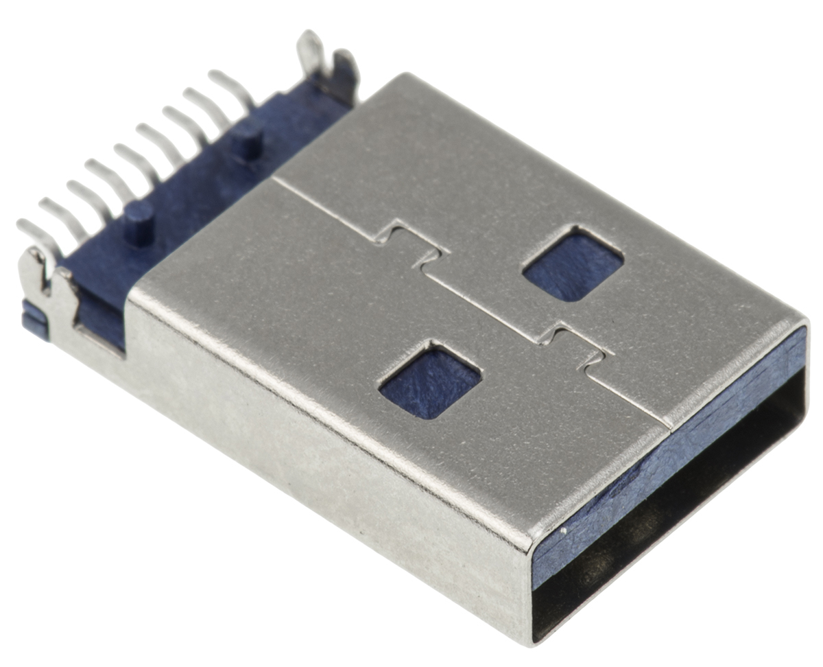 Wurth Elektronik Right Angle, Through Hole, Plug Type A 3.0 USB Connector