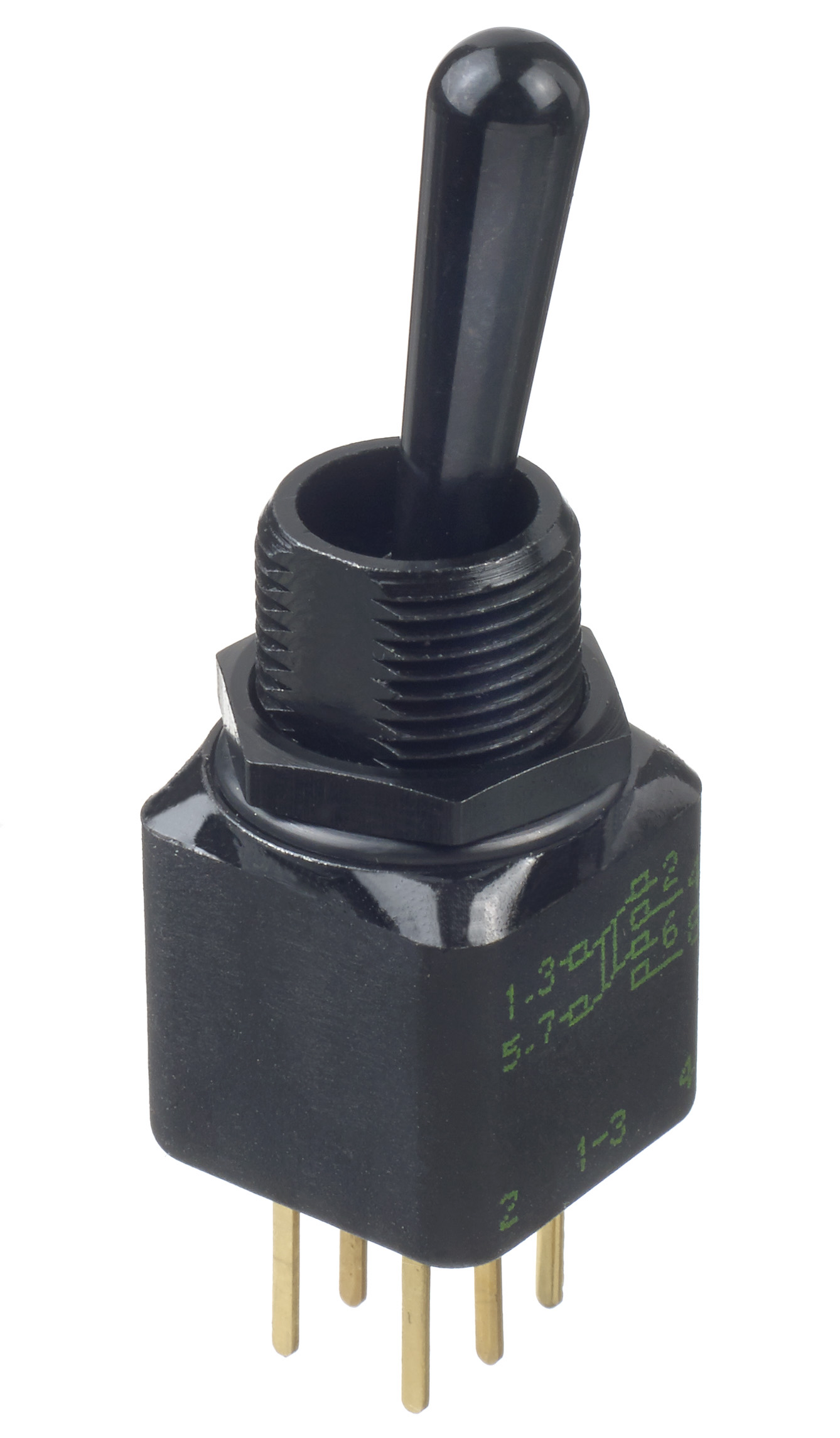 APEM Toggle Switch, Panel Mount, On-On, DPST, Solder Lug Terminal, 28V dc
