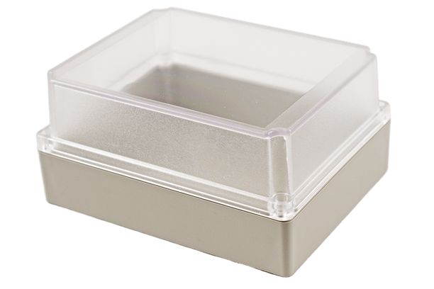 Hammond RP Series Light Grey ABS General Purpose Enclosure, IP65, Clear Lid, 186 x 146 x 90mm