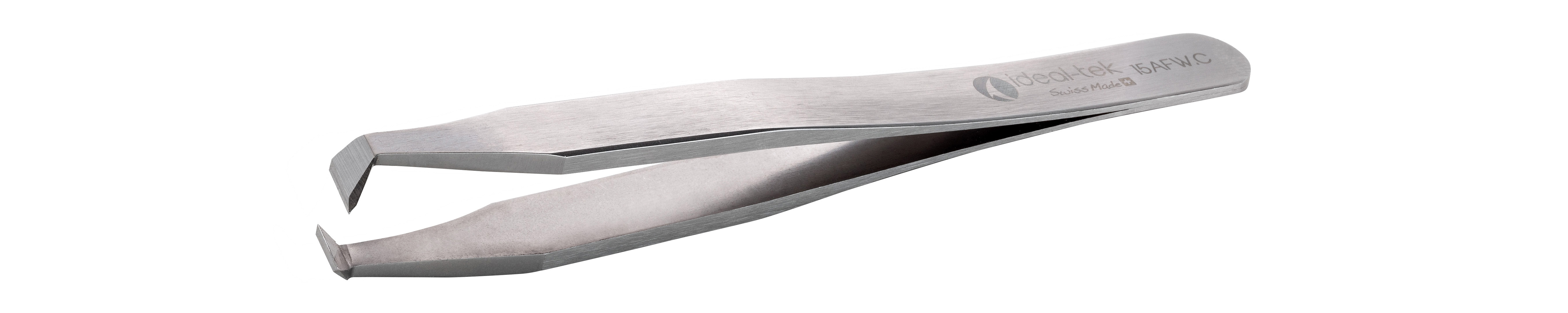 ideal-tek 115 mm, Carbon Steel, Angle, Tweezers