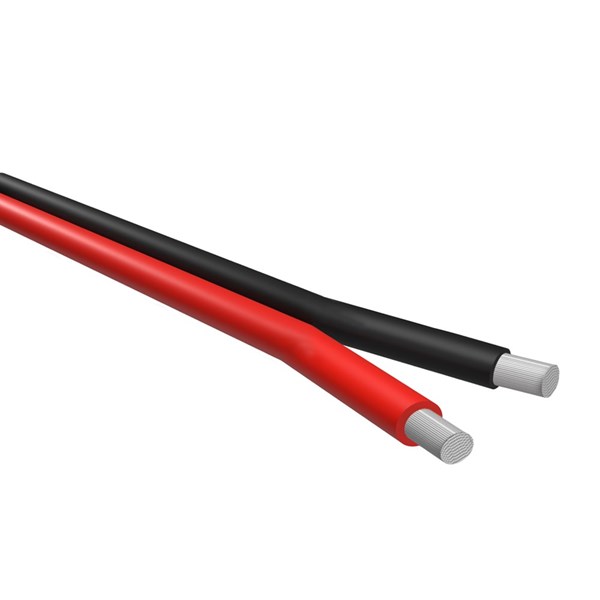 NEMIQ 50595 Series Black/Red 6 mm² Hook Up Wire, 4m, PVC Insulation, 50595-4 FT