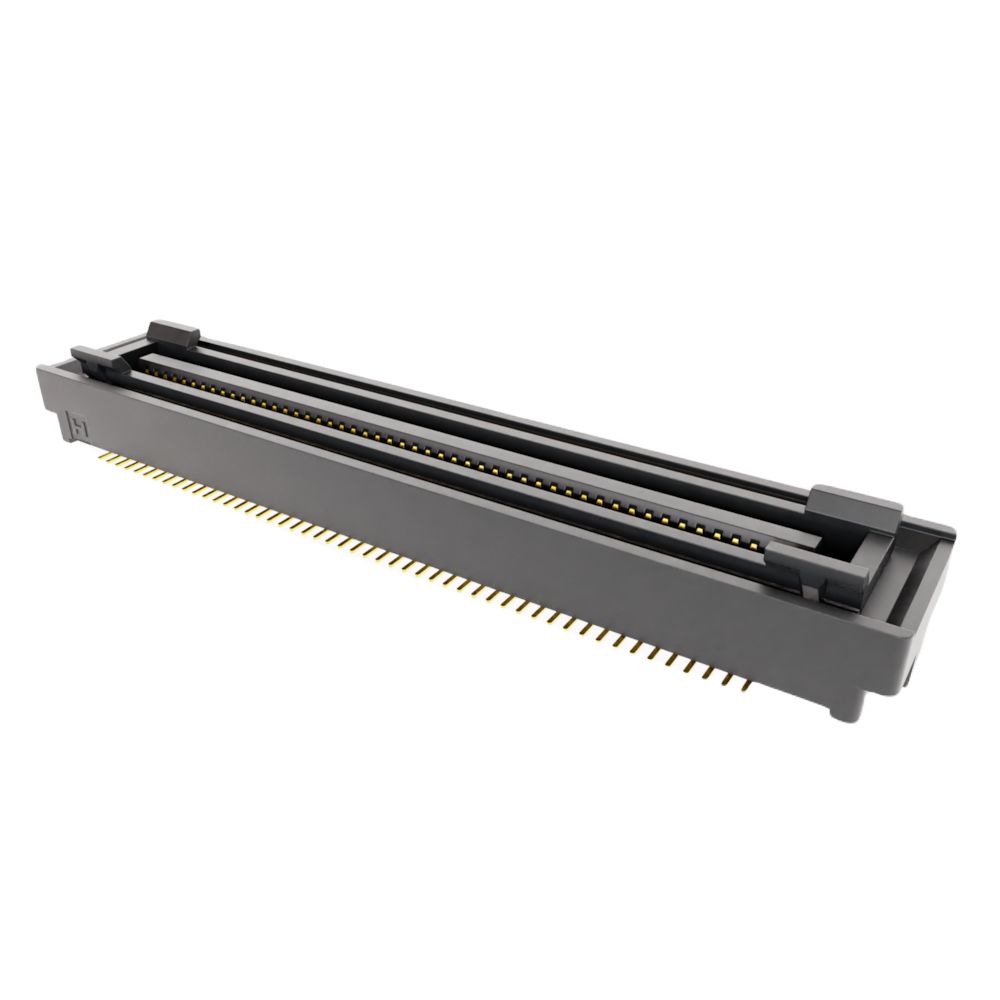 HARWIN FLECTO Series Vertical Surface PCB Header, 100 Contact(s), 0.8 mm Pitch, 2 Row, Shrouded