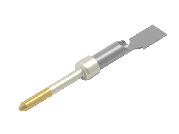 TE Connectivity, AMPLIMITE Series, PIN Solder D-sub Connector Contact, Gold Pin, 0.8 → 0.9 mm²