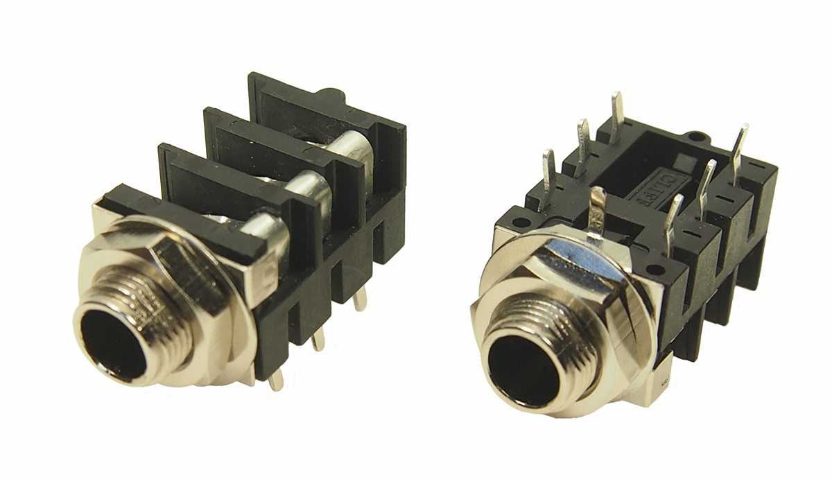 RS PRO Jack Connector 6.35 mm PCB Mount Stereo Socket