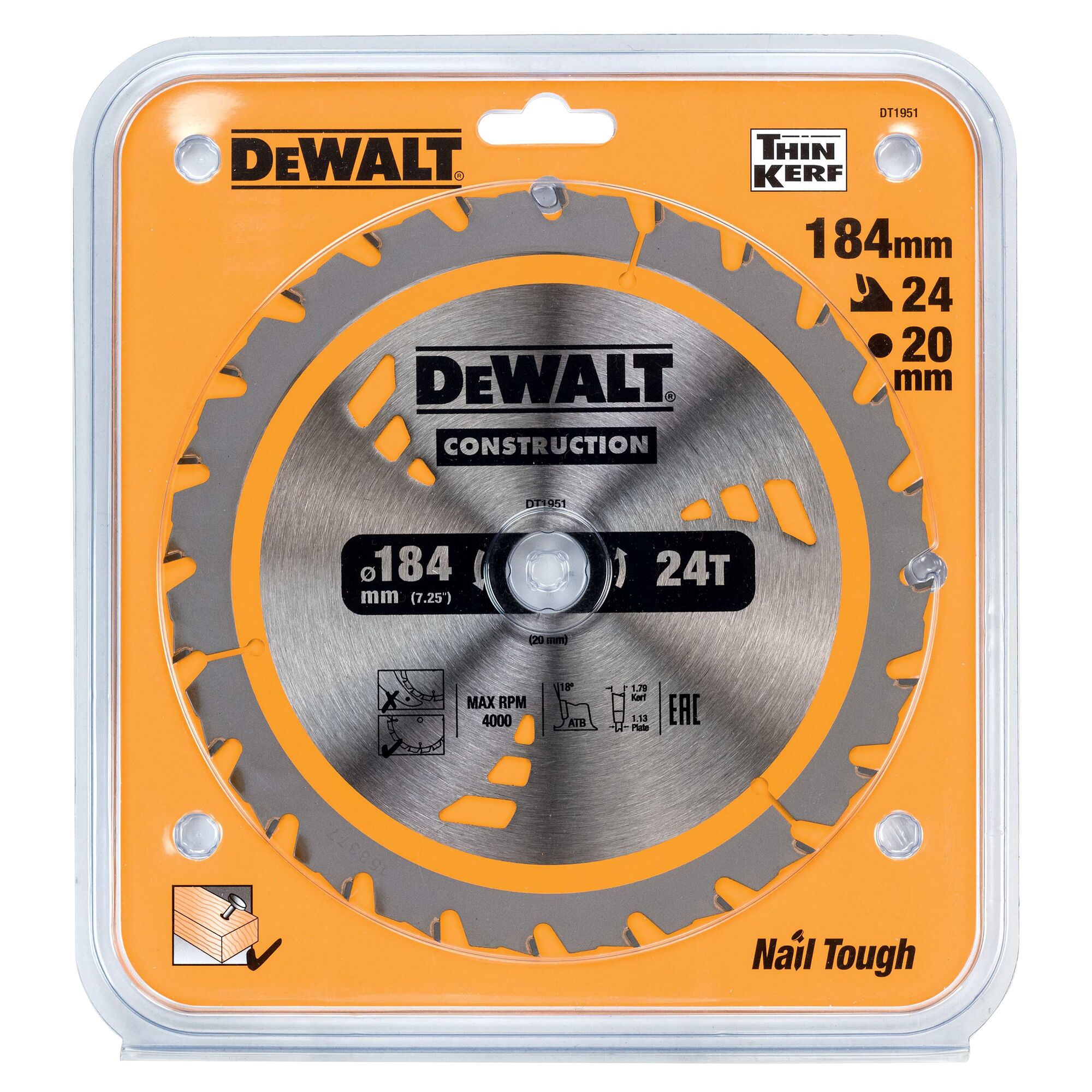 DeWALT Multiple Materials Circular Saw Blade, Pack of 1