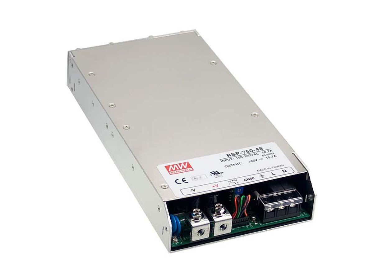 MEAN WELL Embedded Switch Mode Power Supply SMPS, RSP-750-27, 27V dc, 27.8A, 750.6W, 1 Output, 127 → 370 V dc,