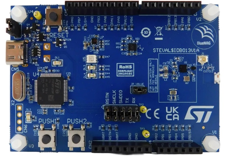 STMicroelectronics Bluetooth Low Energy Evaluation Board 32 bit, Bluetooth Evaluation Board STEVAL-IDB013V1