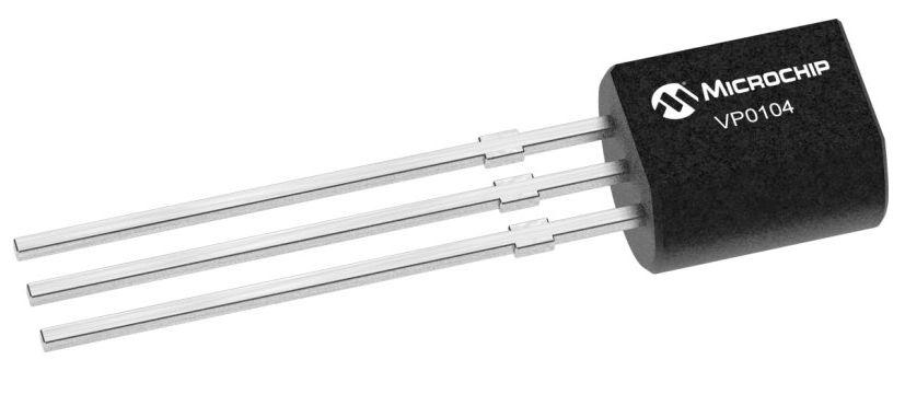 Microchip VP0104 Type P-Channel MOSFET, -500 mA, 40 V MOSFET, 3-Pin TO-92 VP0104N3-G