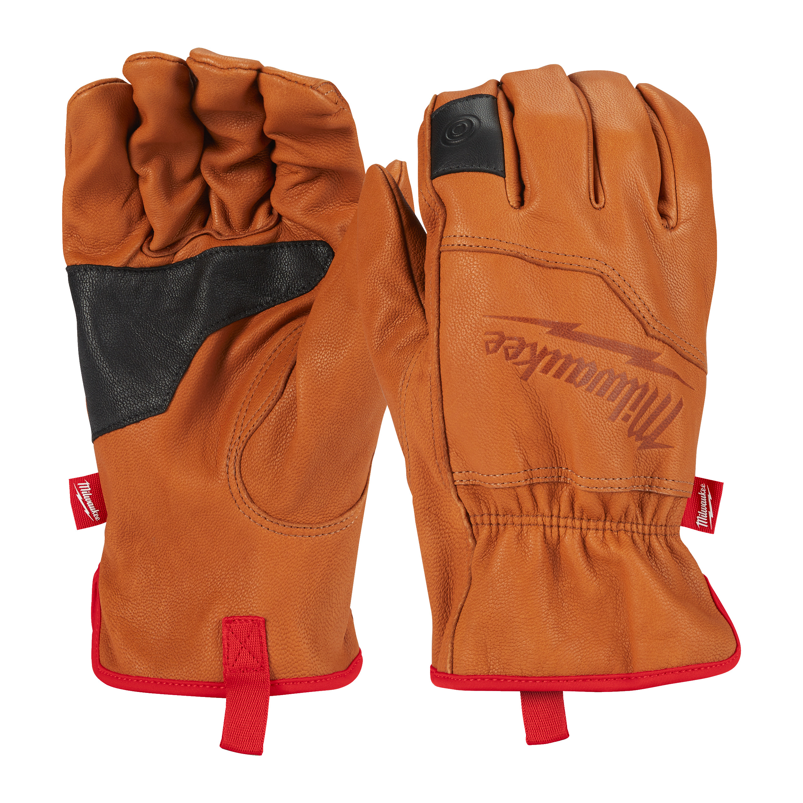 Milwaukee Leather Gloves Leather Leather Glove, Size 9, Leather Coating