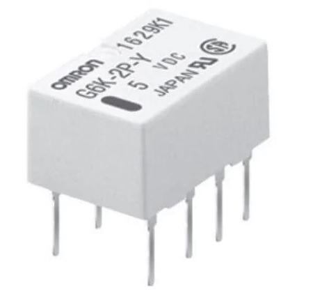 Omron PCB Mount Signal Relay, 5V dc Coil, 1A Switching Current, DPDT