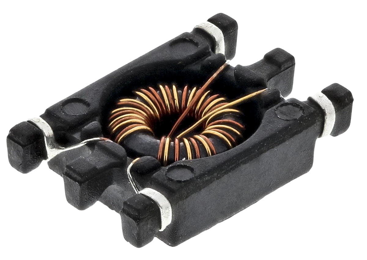 Wurth Elektronik, WE-SL3, SFBW Surface Mount Common Mode Line Filter with a Ferrite Core, 51 μH Dual -30 to 50 % 500 mA