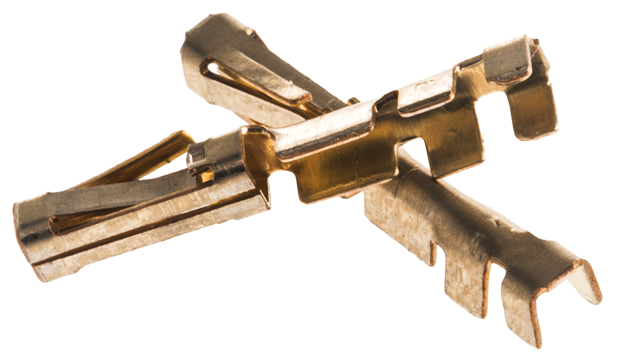 TE Connectivity AMPMODU MOD II Series Female Crimp Terminal, 26AWG Min, 22AWG Max
