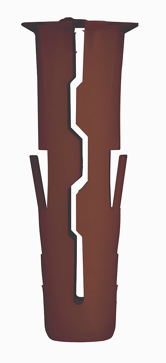 RawlPlug Brown Plastic, Steel Wall Plug, 30mm Length, 7mm Fixing Hole Diameter