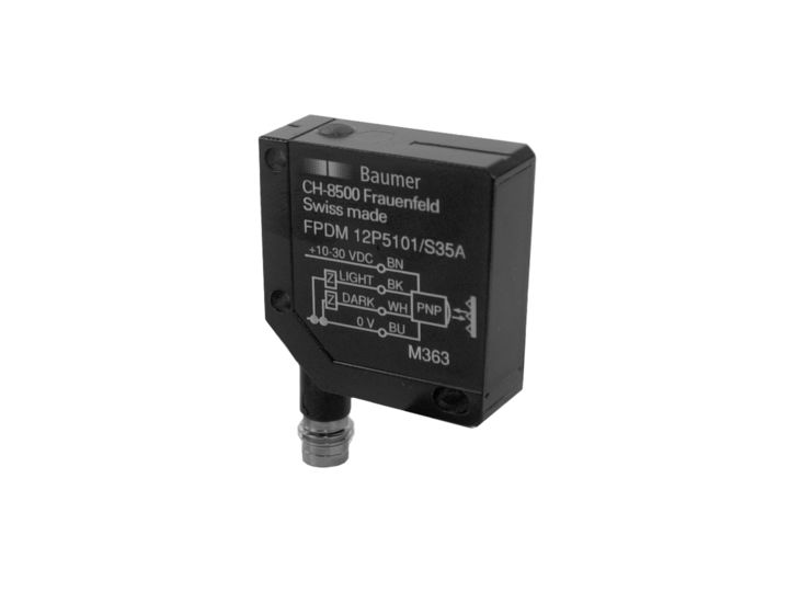 Baumer Retro Reflective Photoelectric Sensor, Rectangular Sensor, 5.5 m Detection Range