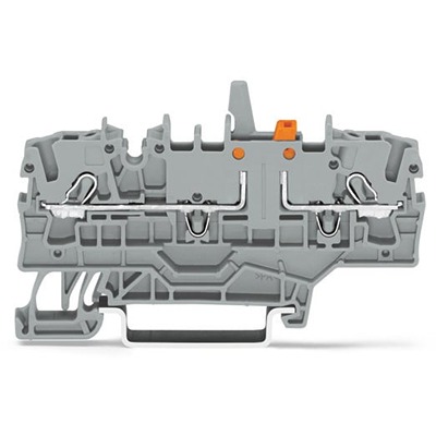 WAGO 2002-1971/401-000 TOPJOB S Series Grey, 2.5mm², 1-Level, Push In Termination, ATEX, CSA, IECEx