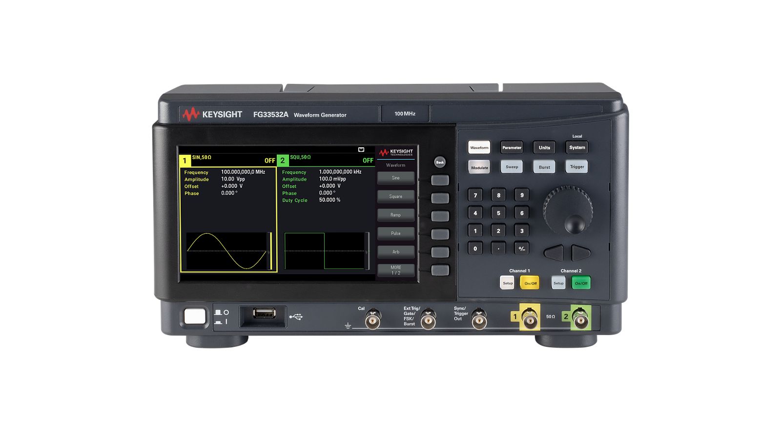 Keysight Technologies FG33532A Arbitrary Waveform Generator, 100MHz Max, 2-Channel