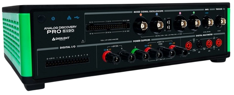 Digilent Analog Discovery Pro 5000 Series, 2GHz Mixed Signal Oscilloscope, 5 Analogue Channels