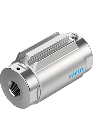 Festo VZQA-C-M22C Series Threaded Pinch Valve, G 1/4 Inlet Port x G 1/4 Outlet Port, VZQA-C-M22C-6-GG-ALALE-4