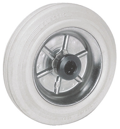 LAG Black, Grey Rubber Non-Marking, Quiet Operation, Shock Absorbing Trolley Wheel, 230kg