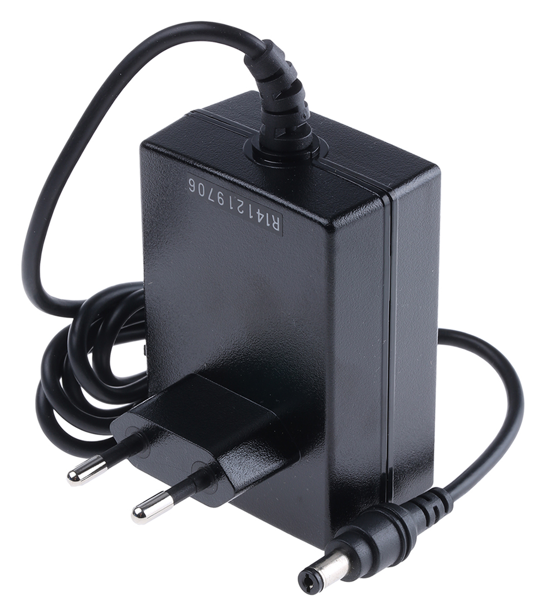 MEAN WELL 15W Plug-In AC/DC Adapter 5V dc Output, 3A Output