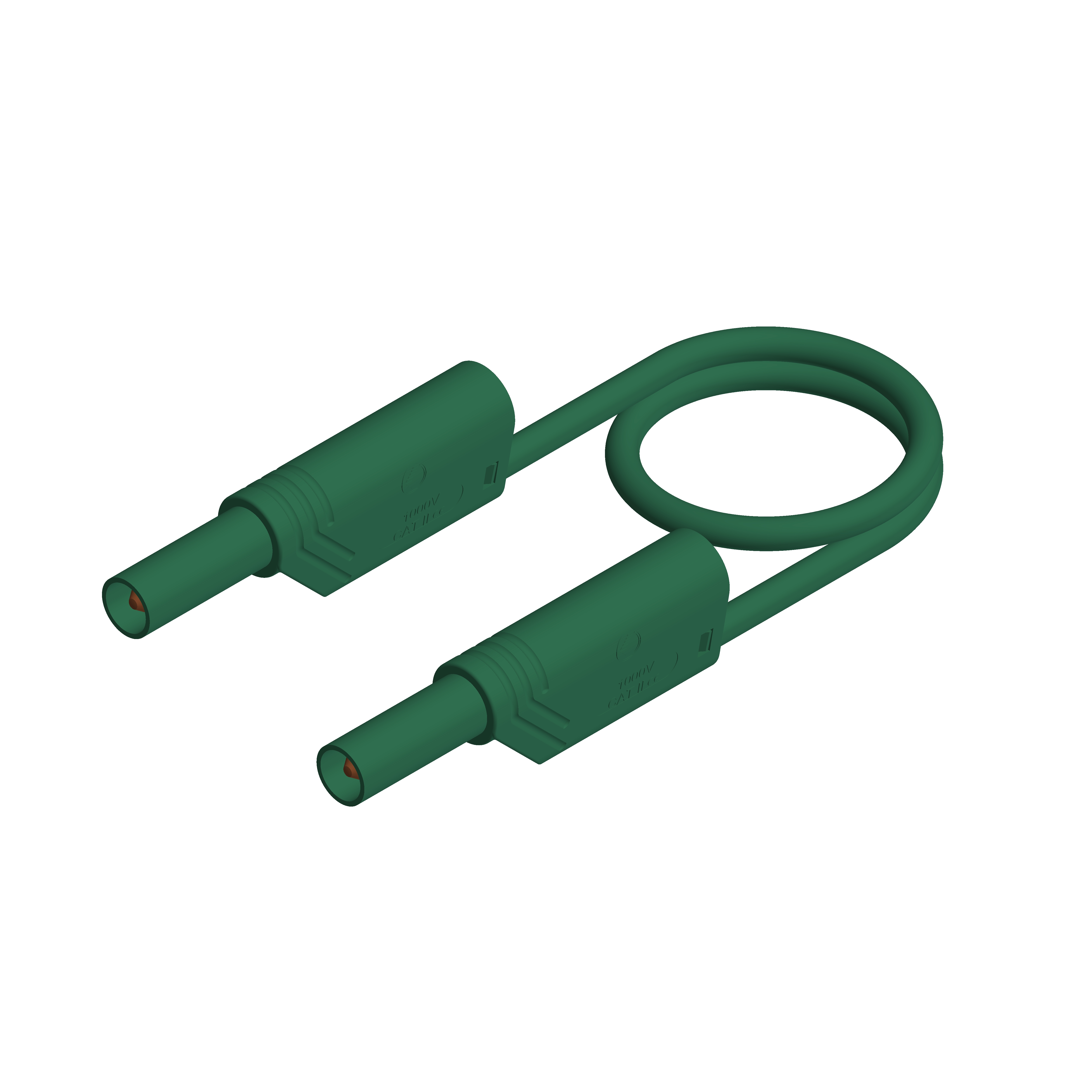 Hirschmann Test & Measurement Test Probes, 16A, 1kV, Green, 25cm Lead Length