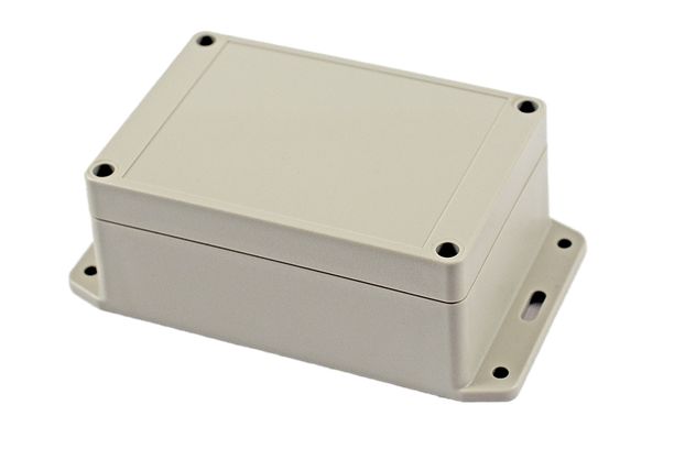 Hammond RP Series Light Grey ABS General Purpose Enclosure, IP65, Flanged, Light Grey Lid, 125 x 85 x 55mm
