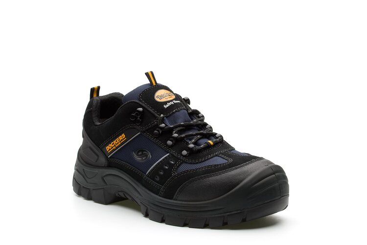 Dockers by Gerli GIGA LOW S3 Unisex Black Steel Toe Capped Safety Shoes, UK 11, EU 46