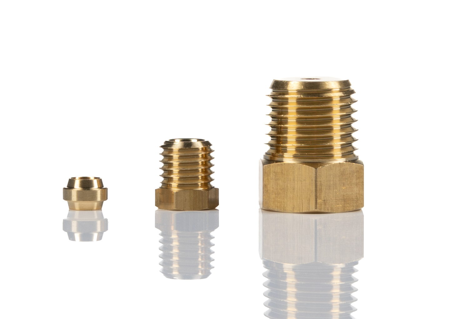 Norgren ENOTS Series Straight Threaded Adaptor, R 1/4 Male to Push In 4 mm, Threaded-to-Tube Connection Style