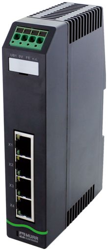 Murrelektronik Limited 58 Series DIN Rail Mount Network Hub, 4 RJ45 Ports, 100Mbit/s Transmission, 9.5 → 31.5V dc