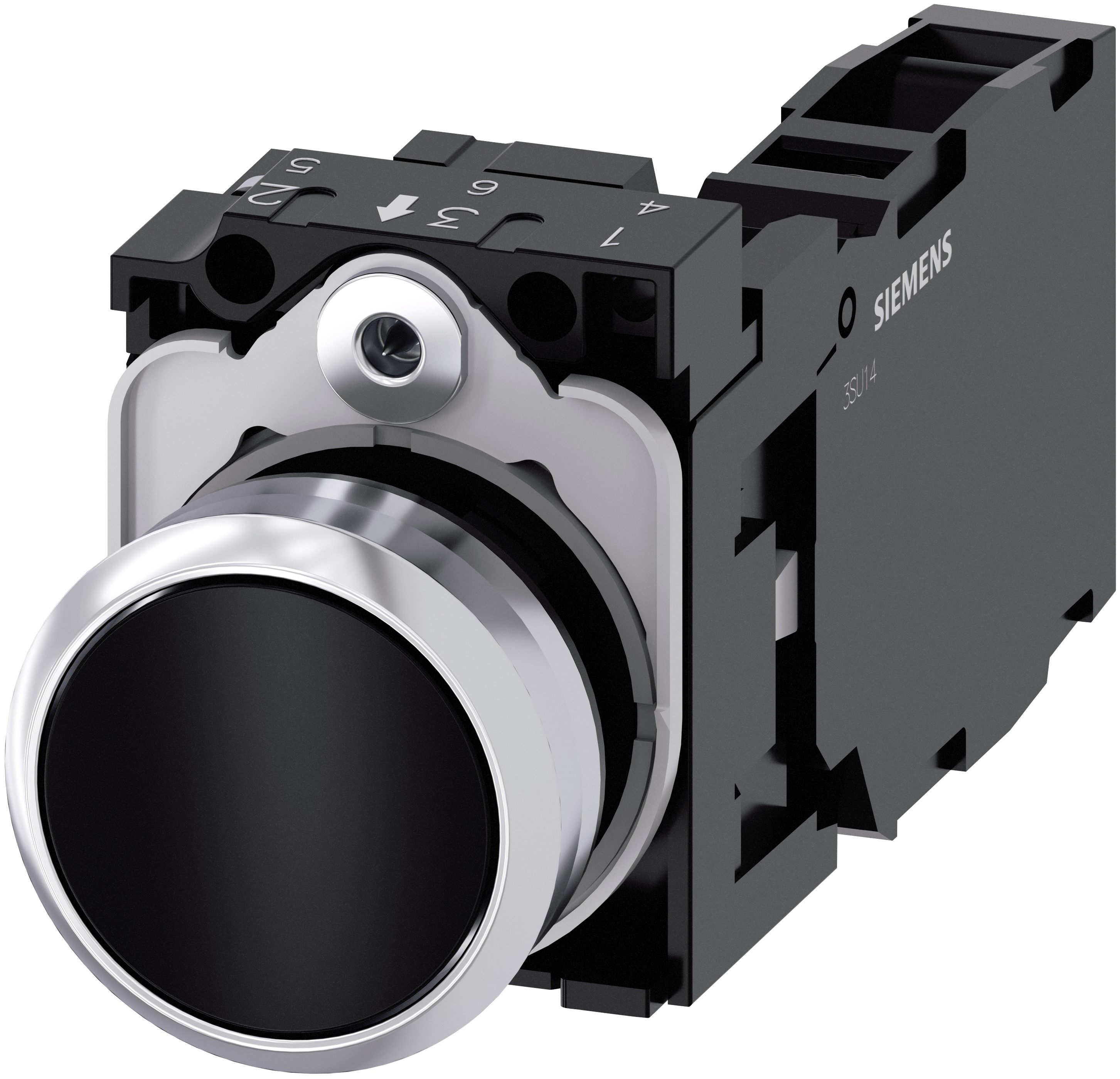 Siemens SIRIUS ACT 3SU11 Series Push Button, Panel Mount, 22mm Cutout, SPDT