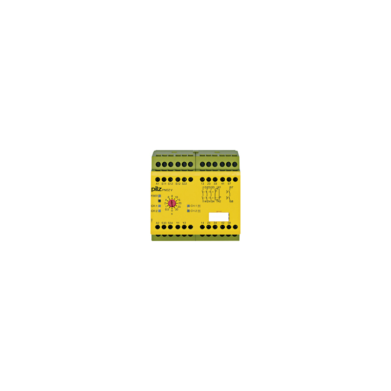 Pilz 774 1 Auxiliary Contacts Safety Relay 24V dc, Single/Dual-Channel 4 Safety Contacts