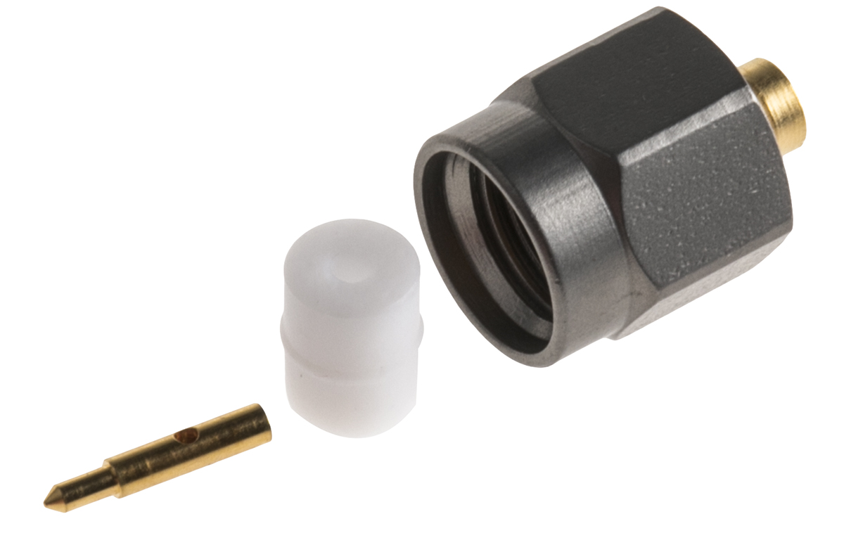 Radiall, Plug Cable Mount SMA Connector, 50Ω, Crimp Termination, Straight Body