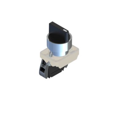 RS PRO Short Lever Selector Switch - (1NO) 22.5mm Cutout Diameter 2 Positions