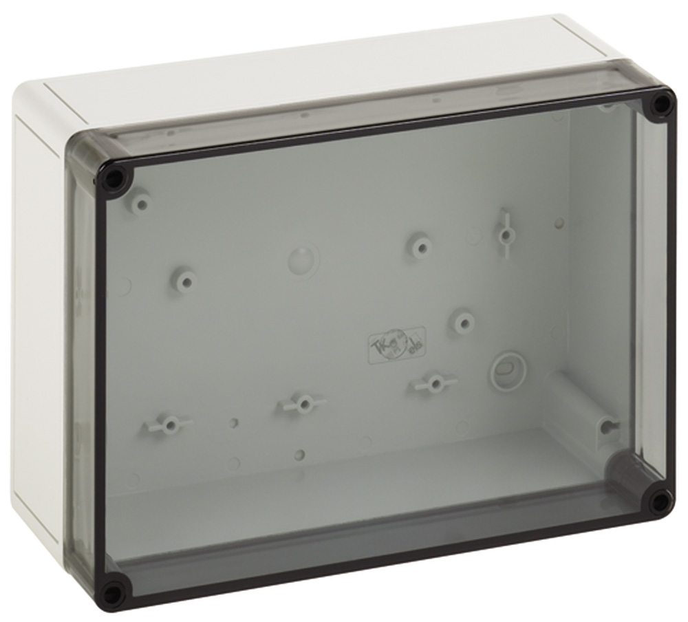 Spelsberg TK PS Series Grey Polystyrene Enclosure, IP66, Transparent Lid, 254 x 180 x 111mm